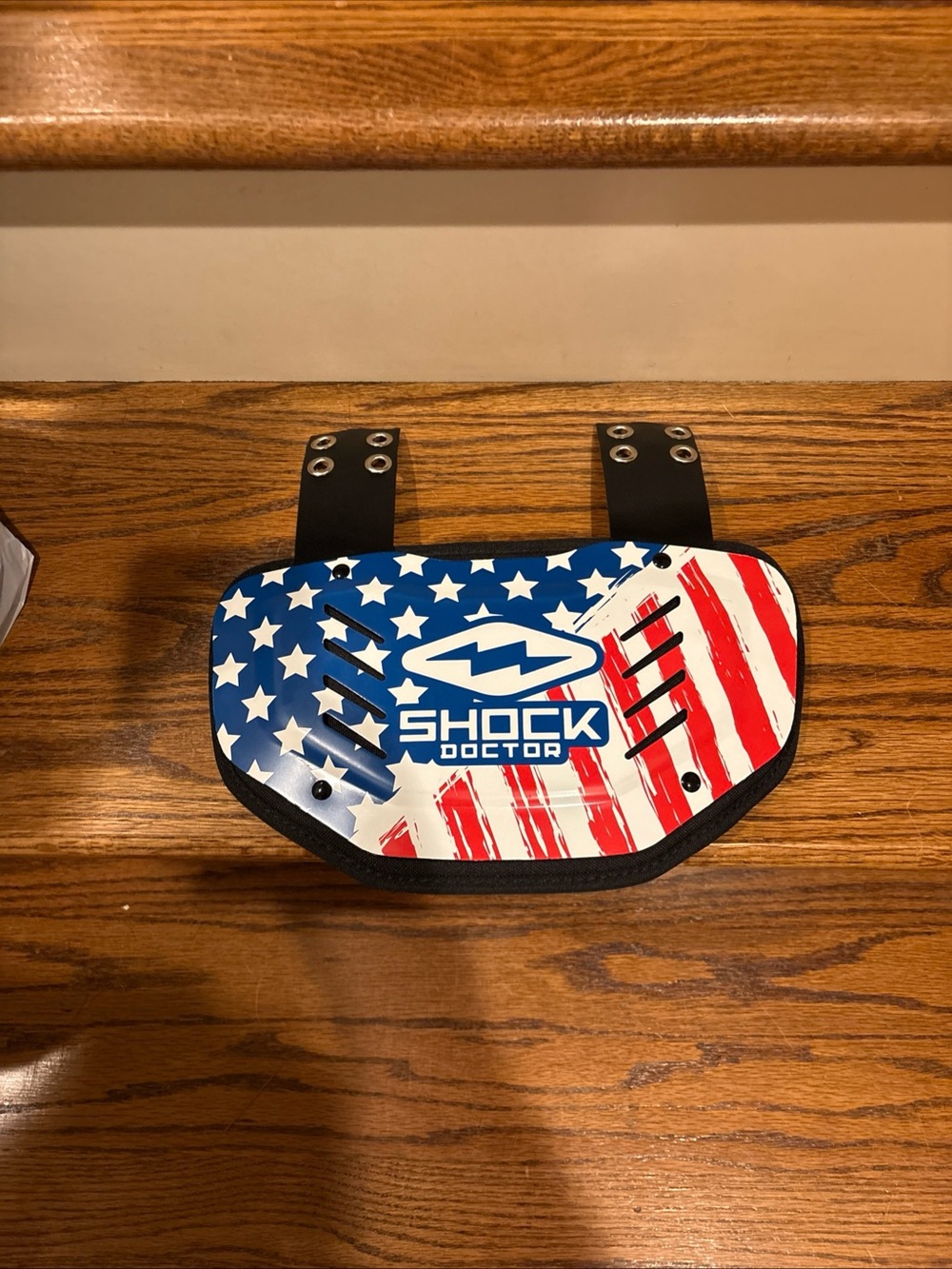 Football back plate Shock Doctor American Flag